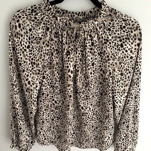 Cheetah Print Blouse